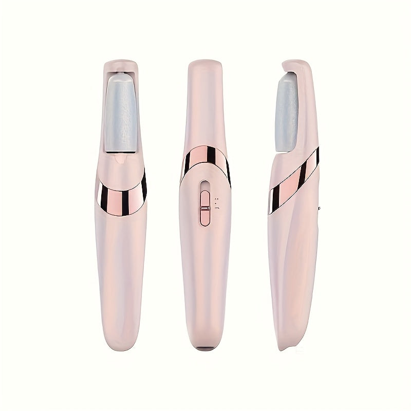 Hoja exfoliante eléctrica automática para pies con batería de litio recargable - Suave color beige, herramienta de eliminación, carga USB, regalo ideal para entusiastas de la belleza, cuidado de pies, cepillo exfoliante, estética moderna, plástico durade