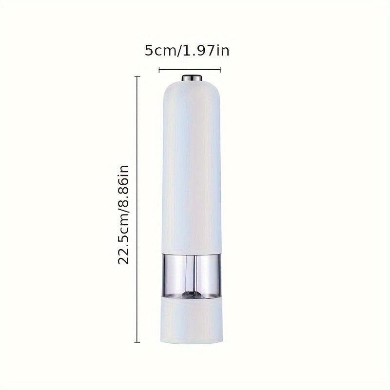 Molino eléctrico de sal y pimienta, fácil de girar, molino de precisión - Uso en cocina y barbacoa, botella de condimento para bistec, molino eléctrico de pimienta negra, Día de San Valentín, Acción de Gracias, regalo de Navidad