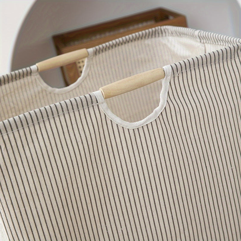 Cesto De Lavandería Plegable De 1 Pieza, Cesto De Ropa Con Asas, Cesto Grande Para Guardar Ropa, Toallas Y Juguetes En La Familia Y En El Dormitorio, Organizador De Lavandería Y Almacenamiento Para Baño, Dormitorio Y Lavadero