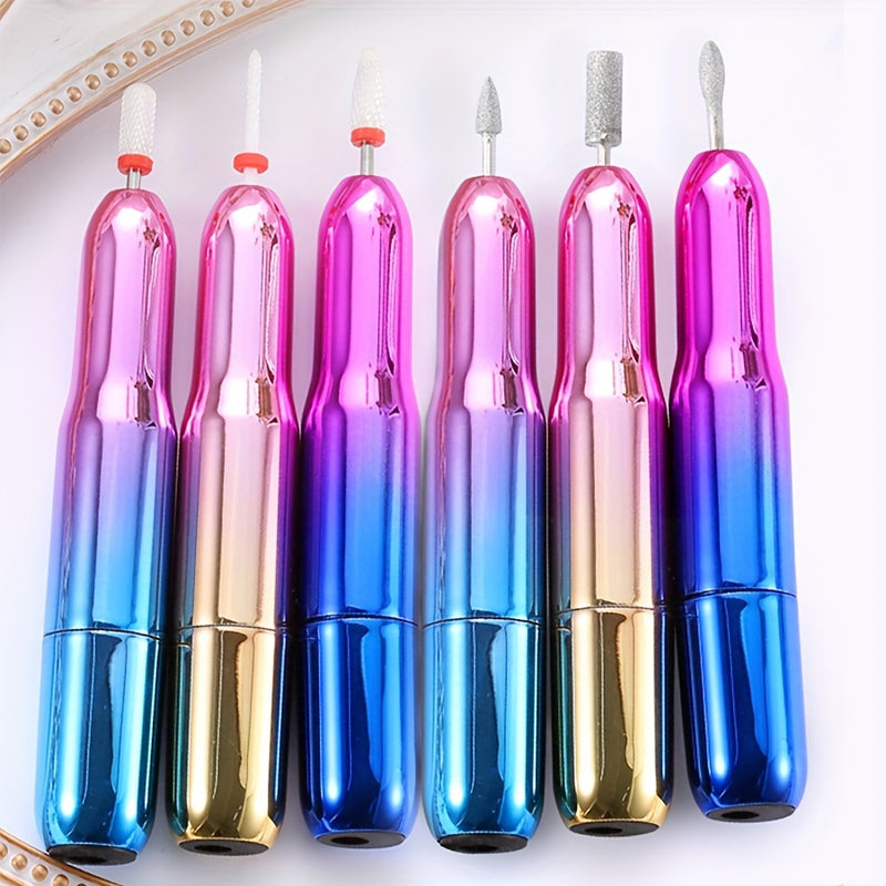 1pc Duofu Profesional Conjunto de Taladro Eléctrico para Uñas, con alimentación USB, Archivo de Uñas y Cortadora, Bajo Ruido y Vibración, Herramienta de Manicura Portátil para Hogar y Uso en Salón, Ideal Regalo para Mujeres y Consultores de Uñas