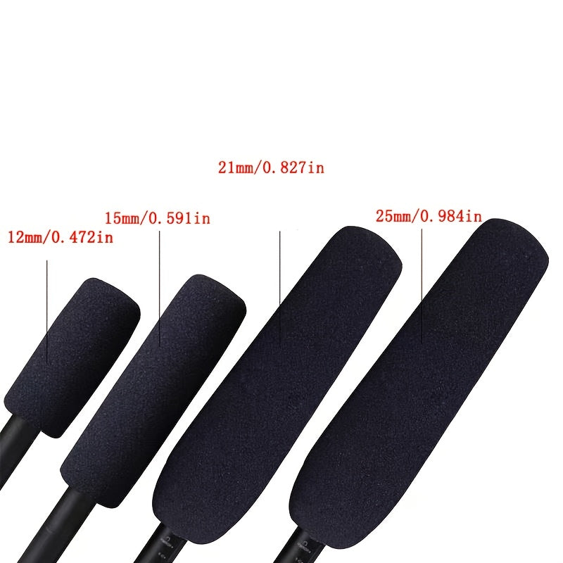 Funda de micrófono impermeable y a prueba de viento para entrevistas y podcasts - Guardián de cabeza de pato de espuma negra duradera, diseño a prueba de viento para micrófono, cámara y sistemas de altavoces, accesorios de entrevista, equipo de audio pro
