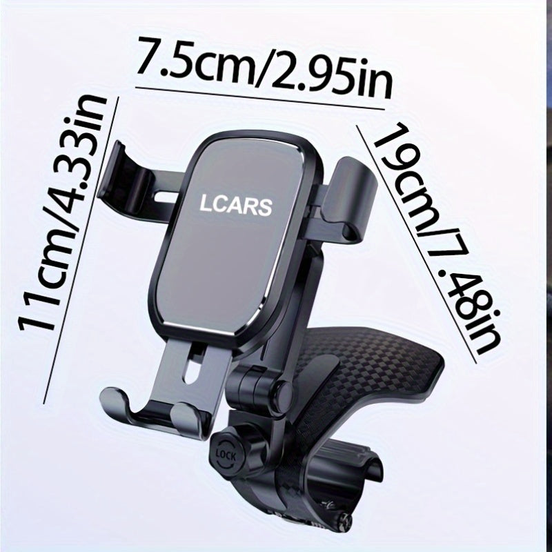 Soporte de teléfono para coche LCARS con montaje ajustable - No cegador, agarre de múltiples ángulos para una visión segura, ideal para navegación GPS y viajes, regalo perfecto para vacaciones, montaje de teléfono para coche.