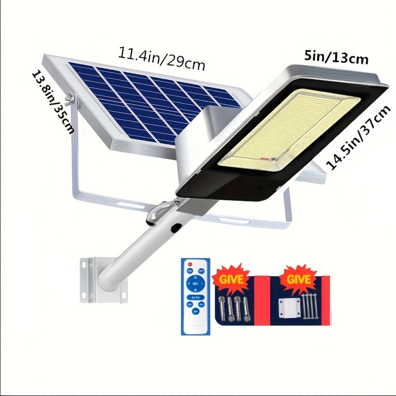 Lámpara Solar para Exteriores Luz de Porche y Jardín Lámpara Solar de Calle Impermeable con Bombillas LED de Alta Potencia 357 Luces Súper Brillantes de Alta Potencia Iluminación Fotovoltaica que se Enciende Automáticamente por la Noche y se Apaga al Ama