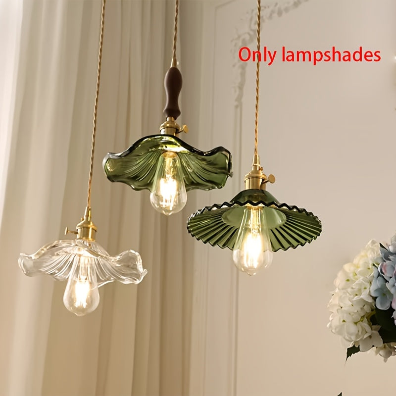 Lámparas colgantes artísticas de vidrio - Lámparas colgantes cuadradas rústicas con acabado metálico para cocina, dormitorio, entrada, comedor y bar - No se necesita batería, instalación fácil, decoración de iluminación