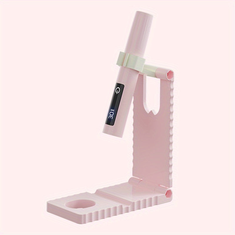 Secador de Uñas con Base - Lámpara para Uñas, Pantalla Táctil y Detección Automática, Ideal para Secar y Curar Esmalte, Adecuado para Uso en Casa, Incluye Cable USB, Profesional para Gel