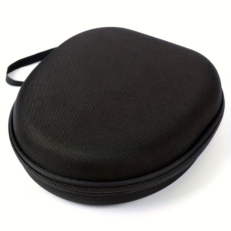 EVA Estuche Protector Rígido, Negro Antishock Impermeable Almacenamiento para Auriculares Inalámbricos y Auriculares, Bolsa Portátil con Cáscara Exterior Duradera