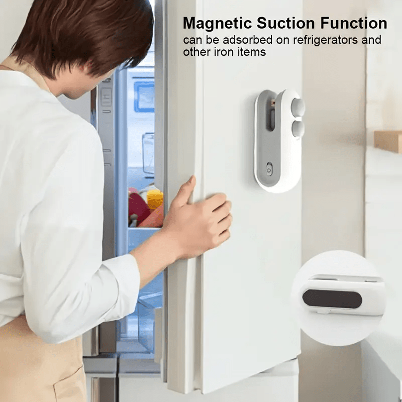 Máquina Selladora de Aperitivos Portátil, Sellador Manual para Bolsas de Plástico, Carga USB, Batería de Litio Recargable de 150mAh. Adecuado para su uso en 6 escenarios importantes, escuela, cocina, hogar, residencia universitaria, al aire libre y otras