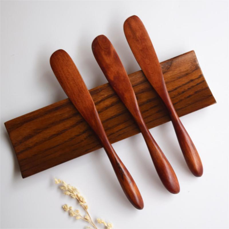 1 Unidad, Cuchillo De Mermelada, Esparcidores De Mantequilla De Madera, Para Cremas, Mantequilla De Cacahuates Y Queso, Espátula De Condimento De Postre, Para Desayuno, Herramienta De Cocina Para Hornear