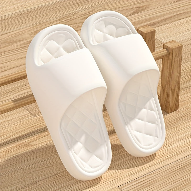 Chanclas unisex de EVA - Cómodas con amortiguación gruesa, antideslizantes para interior/exterior, zapatillas para hombres y mujeres, fáciles de cuidar en todas las estaciones, calzado duradero para baño, ducha y hogar