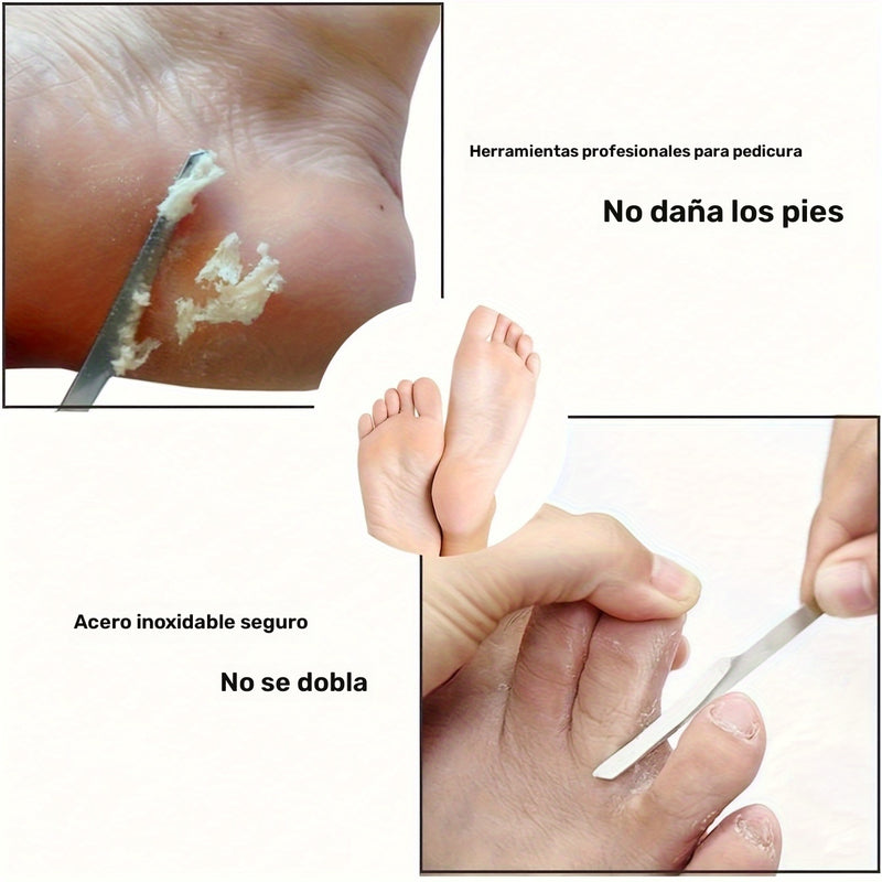 2 Piezas, Afeitadora De Uñas De Los Pies, Kit De Cuchillos Para Pedicura De Pies, Lima Raspadora De Callos Para Pies, Herramientas Para El Cuidado De Los Pies Que Eliminan La Piel Muerta, Herramientas De Manicura Y Pedicura