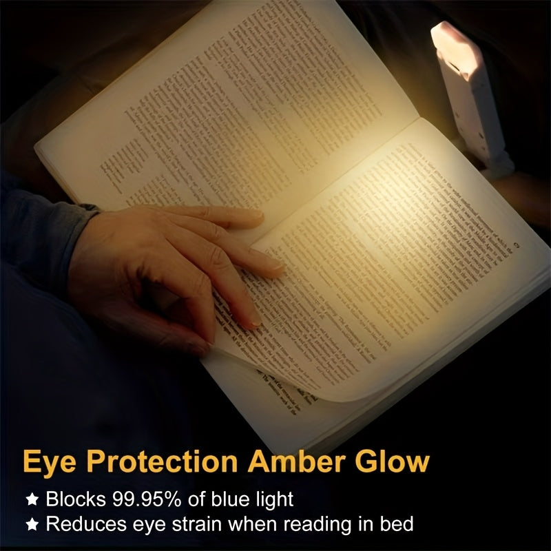 Linterna de Libro Recargable por USB con LED para Lectura, Protección Ocular y Portabilidad con Diseño de Clip
