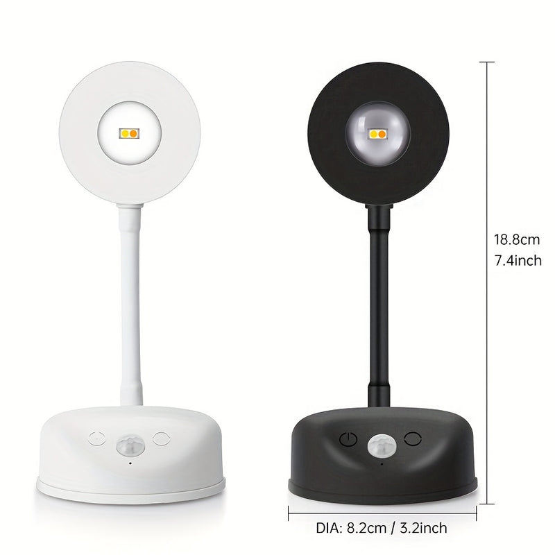 Luces de Pared con Sensor de Movimiento y Batería Recargable de 2000mAh - Sensor Infrarrojo, Brillo Ajustable, Cable USB & Control por Pared, Acabado Moderno para Pasillos, Baño, Cocina, Dormitorio - Luz Nocturna Energéticamente Eficiente, Luces Recargab