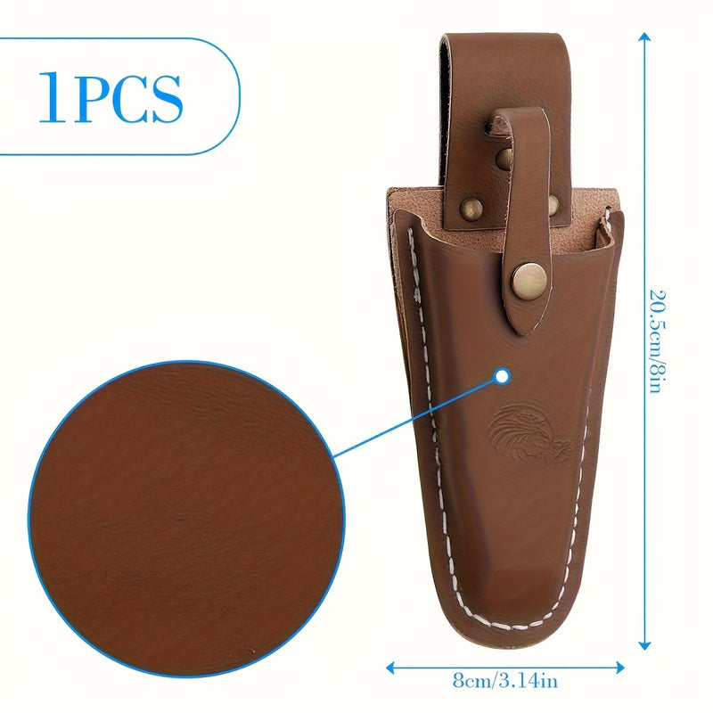 Estuche clásico de cuero para tijeras de podar y tijeras - Funda protectora para herramientas para tijeras de podar, tijeras, alicates - Duradero, no necesita electricidad, accesorio para herramientas