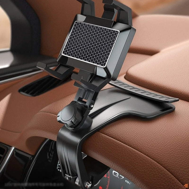 Soporte para Teléfono en el Tablero del Coche - Ajustable y Seguro, Adecuado para iPhone, Samsung Galaxy, etc. - Fácil de Instalar, Diseño para una Conducción Segura