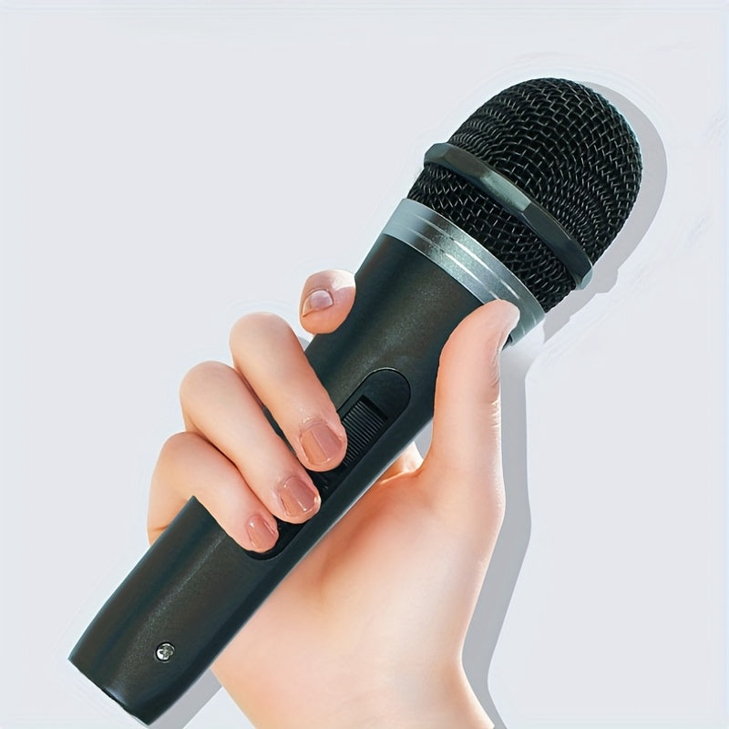 Microfono vocal, microfono con cable, microfono de mano portátil, microfono para canto, alta fidelidad, sin ruido, alta sensibilidad, adecuado para cantar en vivo, actuaciones en fiestas, karaoke, juegos y transmisiones en directo