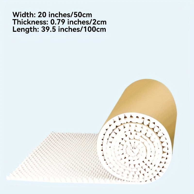 1 Rollo Blanco 50,8 cm x 100,33 cm x 2,01 cm Pulvimiento Térmico Acústico de Espuma, de Alta Densidad, con Adhesivo en la Parte Posterior, para Hogar, Oficina, Grabación de Podcast, Espacio de Oficina, Reducción de Ruido