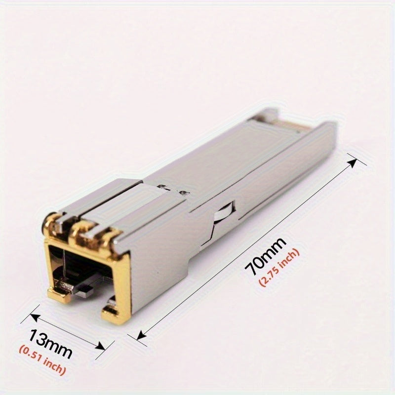 Módulo de cobre SFP de 1 Gb con conectividad RJ45 de 1000 Mbps, 10/100/1000Base-T, transceptor SFP-T intercambiable con calor para intercambios Cisco/Huawei/H3C/Ruijie/Intel, convertidores de medios de fibra, routers y firewalls - Solución de red de alta