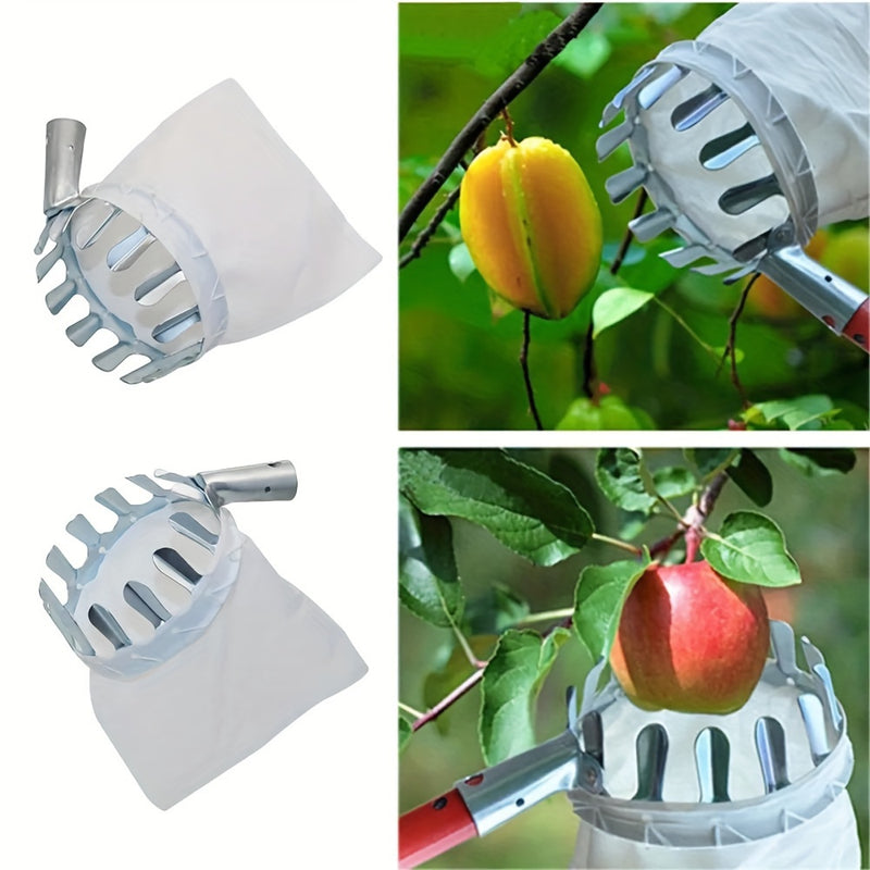 Recogedor de frutas extensible, 14cm/16cm de diámetro, herramienta de jardinería telescópica, recolección portátil de alta altitud, adecuado para todas las frutas de jardín