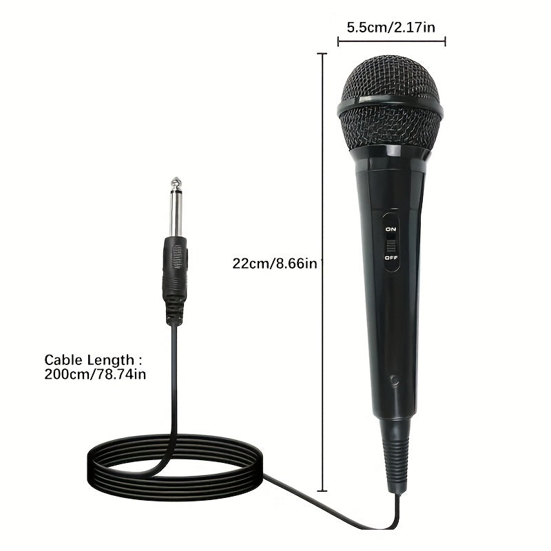 Micrófono Portátil Para Presentaciones De Karaoke Y Conferencias Con Micrófono Dinámico Con Cable Y Carro De Transporte