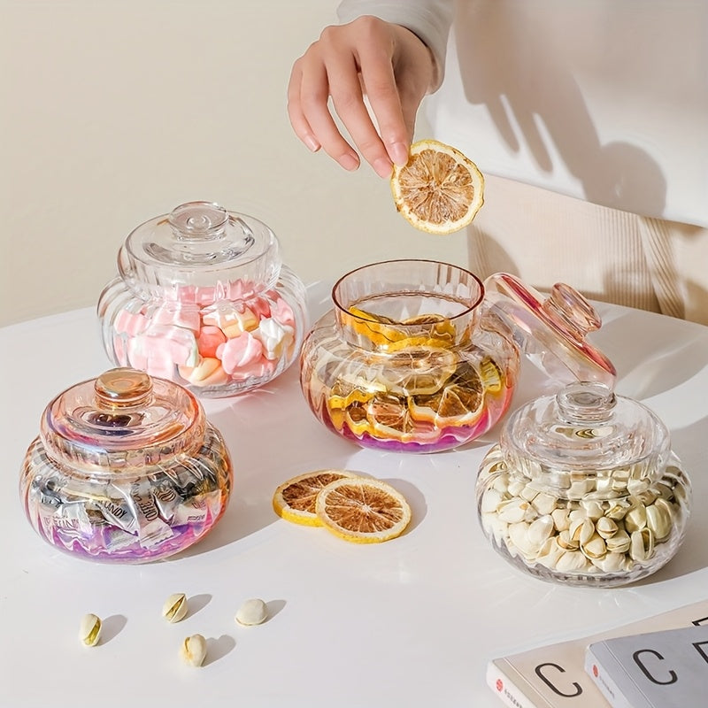 Tarro de Vidrio Rectangular Simple con Tapa Abatible - Contenedor Multiusos para Granos, Dulces y Organización de Cocina y Despensa - Reutilizable, Solo Lavado a Mano, No Necesita Electricidad