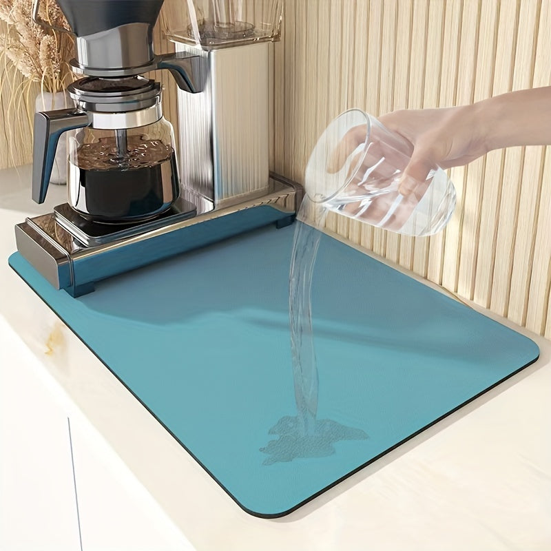 1pc, Almohadilla De Secado De Plástico, Tapete De Drenaje De PVC, Almohadilla De Drenaje, Filtro De Almohadilla, Tapete De Control De Agua, Posavasos De Aislamiento Multifuncionales, Suministros De Cocina