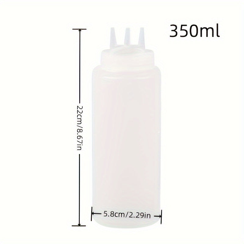 1 Unidad, Botellas Exprimibles, Botellas De Salsa, Botellas Exprimibles Para Condimentos, Botellas Exprimibles De 3 Agujeros Para Condimentos, Botellas Exprimibles De Salsa Para Ensaladas, Barbacoas, Horneado, Asado, Camping, Picnic, Utensilios De Cocina