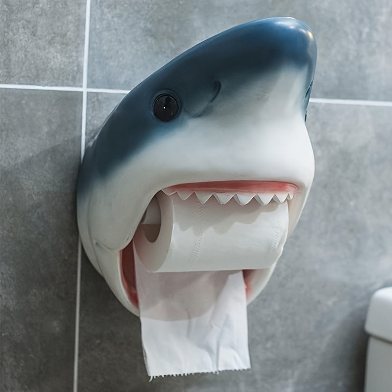 Soporte para Papel Higiénico de Resina con Forma de Animal Encantador - Impermeable, Accesorio de Baño Montado en la Pared para Decoración del Hogar