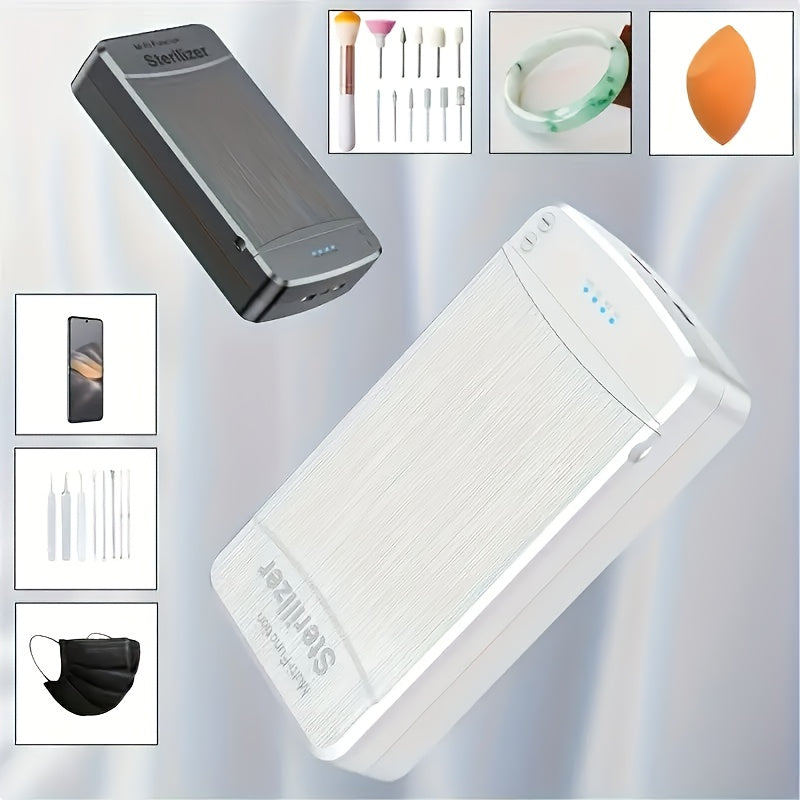Esterilizador de herramientas para uñas, caja esterilizadora portátil USB para salones de manicura, pinzas, tatuajes, tijeras, joyas, teléfonos móviles, relojes, ¡la elección perfecta para tu regalo!