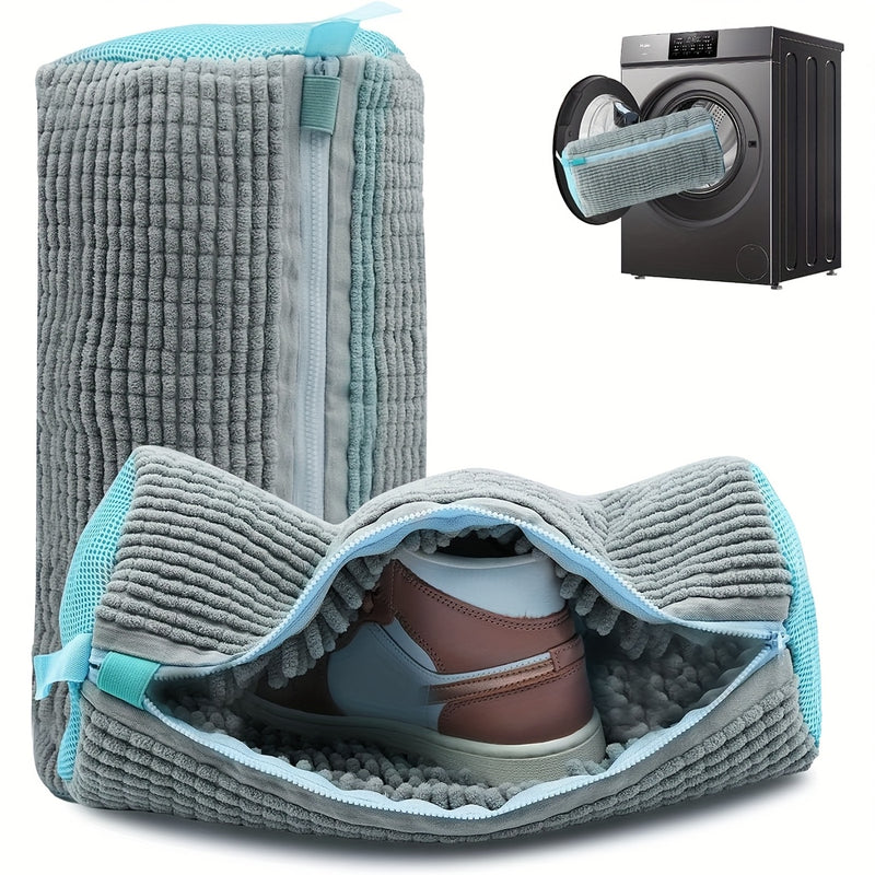 Bolsa para Lavadora de Zapatos Grande Anti-Abrasion 360° Protección Tridimensional Universal - Cremallera Resistente, Adecuada para Lavadoras (- Reutilizable para Zapatillas/Ropa, Elección Preferida en Viajes y Regalos), Bolsas de Lavandería