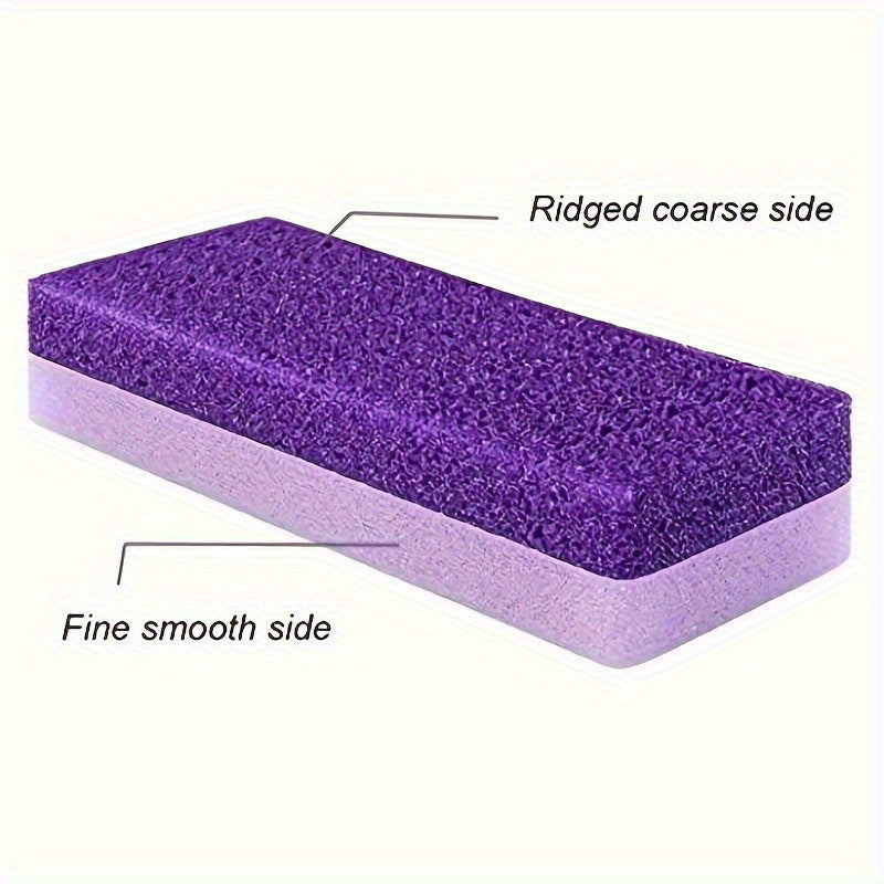1/2pcs Esponja de Piedra Abrasiva Reutilizable para Pies, Exfoliante Duro Beige Claro para Cuidado del Pie, Herramientas de Pedicura, Productos SPA para Uñas