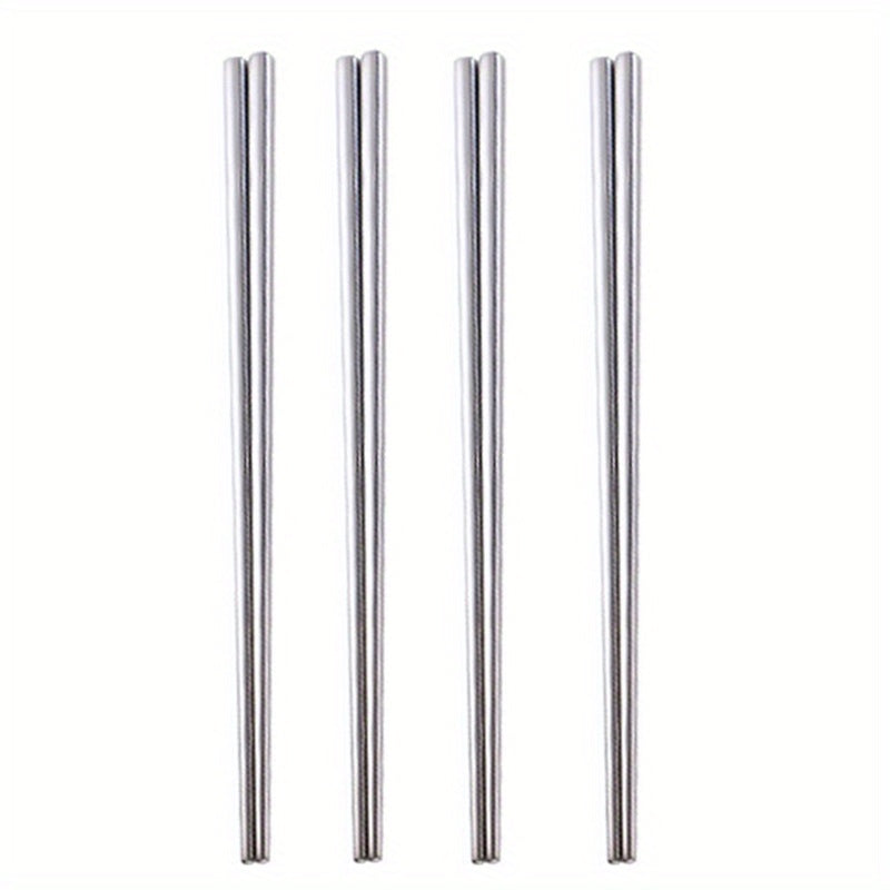 1 unidad/4 unidades de palillos de acero inoxidable de 21 pulgadas - Acabado elegante en negro, dorado y arcoíris, livianos, ideales para uso en el hogar y restaurantes, utensilios para restaurante | Palillos modernos | Utensilios duraderos