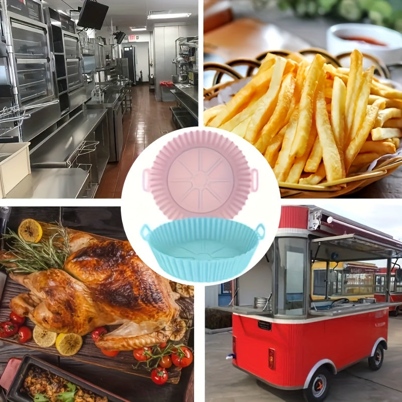 1pc/Funda Reutilizable para Freidora de Aire - Antiadherente, Grado Alimenticio, Accesorios Multifunción para Cocina, Molde de Silicona para Freidora, Moldes de Silicona para Air Fryer, Accesorios de Silicona para Freidora