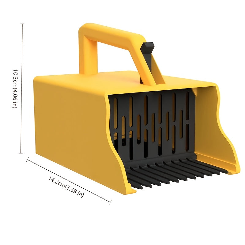 1 pieza de pala de recolección de arándanos azules ergonómica con pala de metal y peine, herramienta de recolección de arándanos duradera de plástico, mango fácil de agarrar para una recolección eficiente de frutas, herramienta de jardinería para recolec