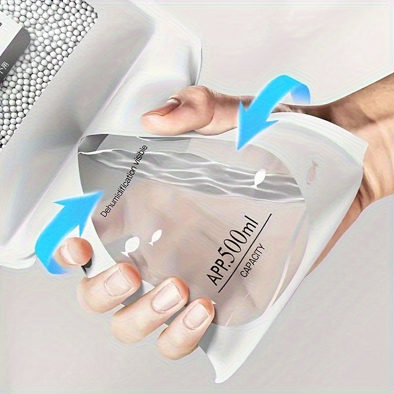 Bolsas colgantes absorbentes de humedad - Sin necesidad de electricidad, desecante de plástico reutilizable para clóset, dormitorio, baño y residencias estudiantiles - Control de olores