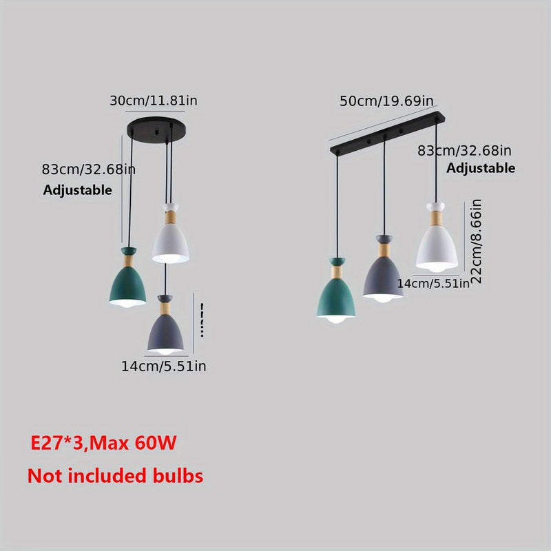 Arandela Colgante para Techo, Lámpara de Metal con Longitud Ajustable para Dormitorio Comedor Cocina Bar Sala Isla Loft