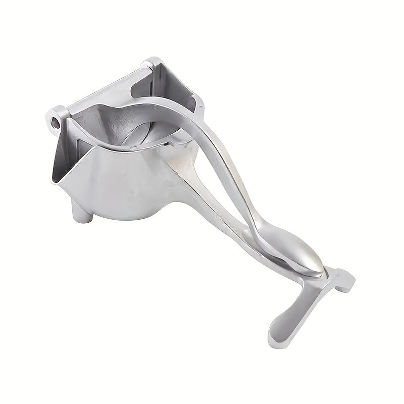 Exprimidor de Cítricos Manual de Aleación de Aluminio Premium - Exprimidor Resistente para Limones y Naranjas, Multifuncional para Uso Doméstico y al Aire Libre, Diseño Metálico Duradero para la Extracción de Jugo Fresco