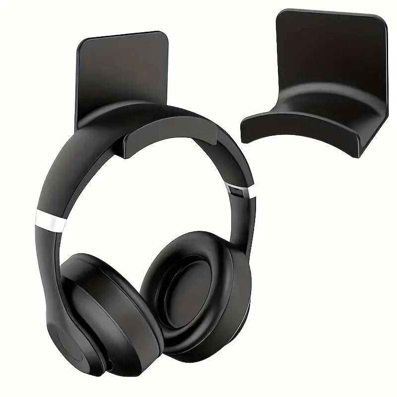 1pc Soporte multifuncional para auriculares y mandos de pared - Instalación fácil sin taladrar, plástico duradero, organizador versátil para juegos y uso en la oficina, estantes utilitarios