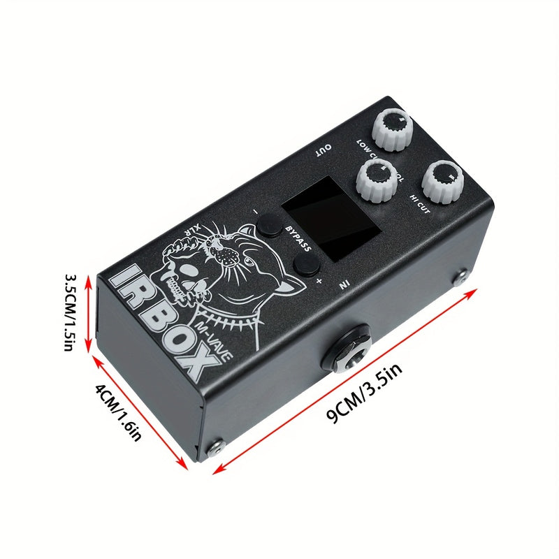 M-VAVE IR-BOX Guitarra Bajo Multi-Efectos 32 Opciones de Preset Disponibles Configuración de Aplicación de Teléfono, EQ de 9 Segmentos, como Efector de EQ Individual, Efecto de Guitarra