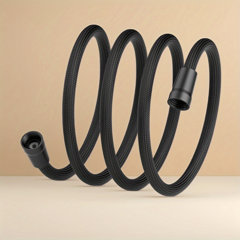 Manguera para ducha de nylon trenzado de 1.5 metros, tubo universal de 4 puntos para agua fría y caliente, protector para calentador, tubo de conexión para cabezal de ducha