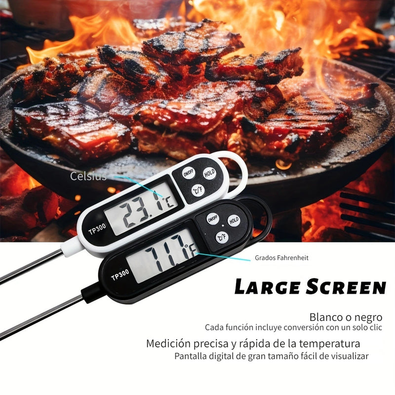 Termómetro digital para alimentos de 1 pieza para cocinar carne y barbacoa con precisión, termómetro para alimentos, termómetro instantáneo para carne, termómetro digital de cocina, termómetro para hornear, termómetro digital para cocinar
