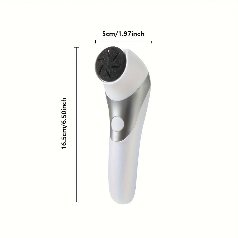 Desmastrillador eléctrico de pies con doble cabeza, cargable por USB, ideal para esmaltes gruesos y cuidado de la piel seca, fácil de usar con cabezas reemplazables, regalo perfecto para 10 días festivos, herramienta de cuidado de pies | Cuidado de pies