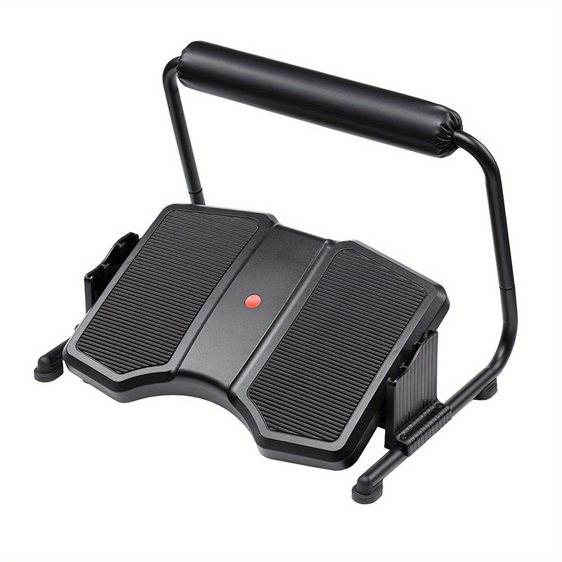 Taburete de pie ajustable para oficina, reposapiés ergonómico de 3 niveles bajo el escritorio, asistente de lugar de trabajo moderno, no eléctrico, material de plástico duradero, negro