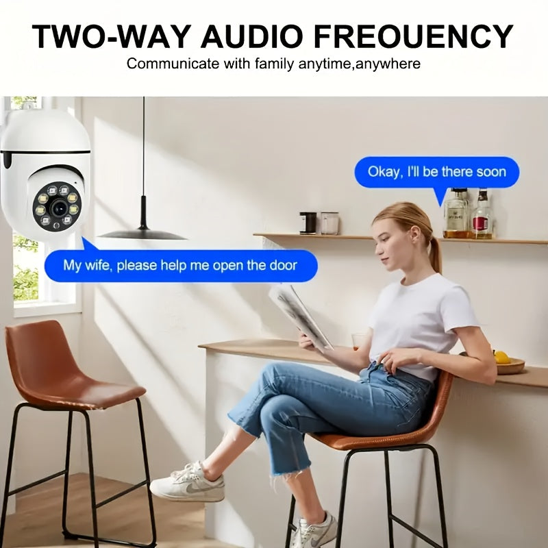 JOOAN Cámara de Seguridad WiFi HD 1080P con Audio Bidireccional, PTZ, Visión Nocturna a Color, Detección de Movimiento, Alimentación por USB, Ángulo de Visión de 360°, Compartir entre Múltiples Usuarios, Compatible con Smartphones Android - No Requiere B