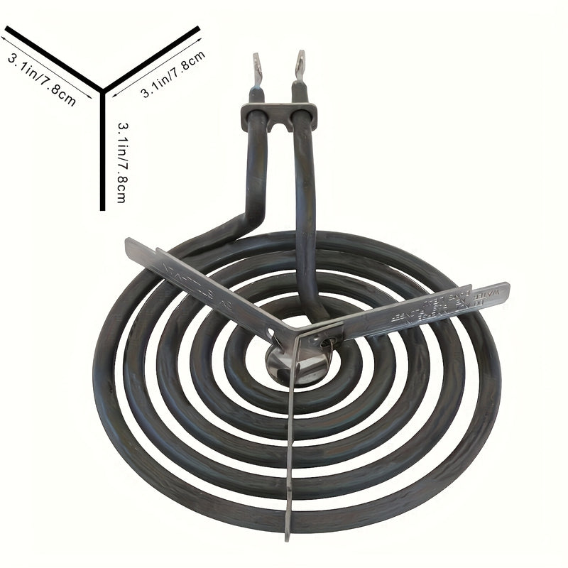 Elemento de calefacción de repuesto para estufa de cocina, bobina de calefacción metálica para quemador de bobina única de encimera