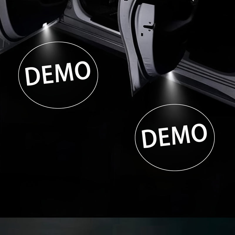 Luces de bienvenida de 2 puertas con proyección de logo estilo OEM, inspirado en el equipo original, proyección de logo en alta definición, fácil instalación - compatible universal para vehículos