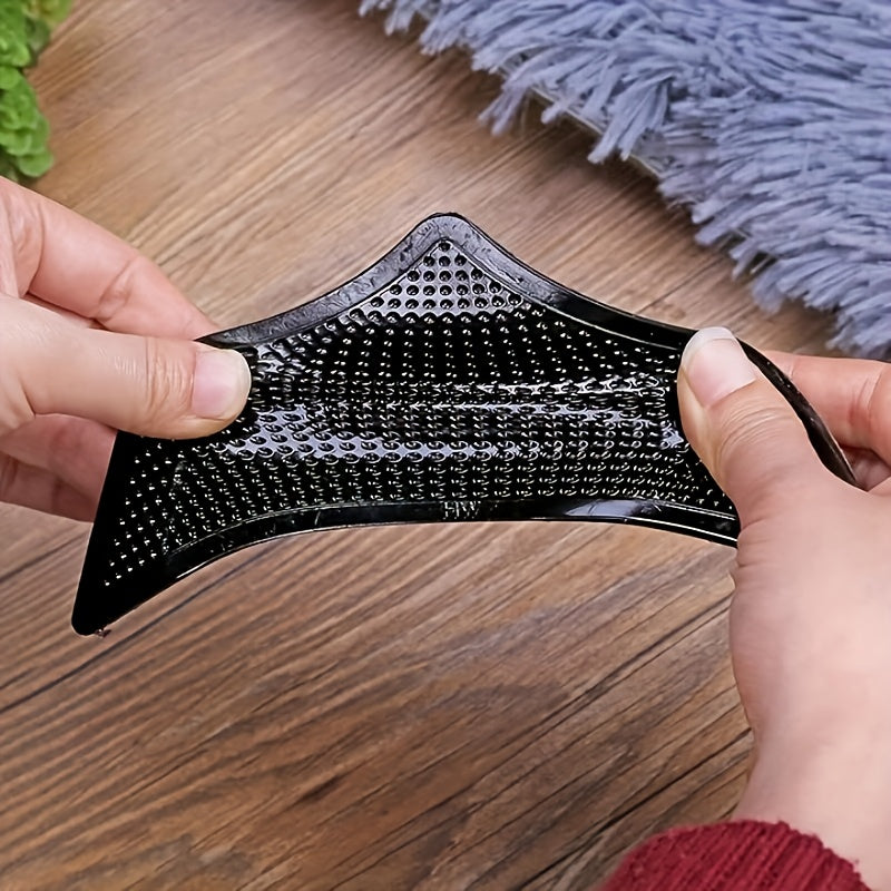 16 piezas de sujetadores reutilizables y lavables para alfombras antideslizantes, almohadillas adhesivas de silicón, incluye 8 adhesivos para alfombras y 8 adhesivos auxiliares, decoración para hogar, oficina y dormitorio