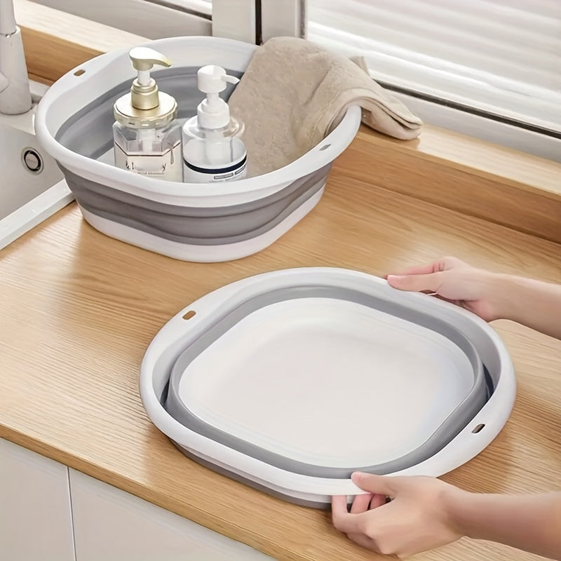 1pc Bañera de Pies Plegable, Bañera de Plástico Portátil para Remojo de Pies en Casa, Lavabo Multiusos