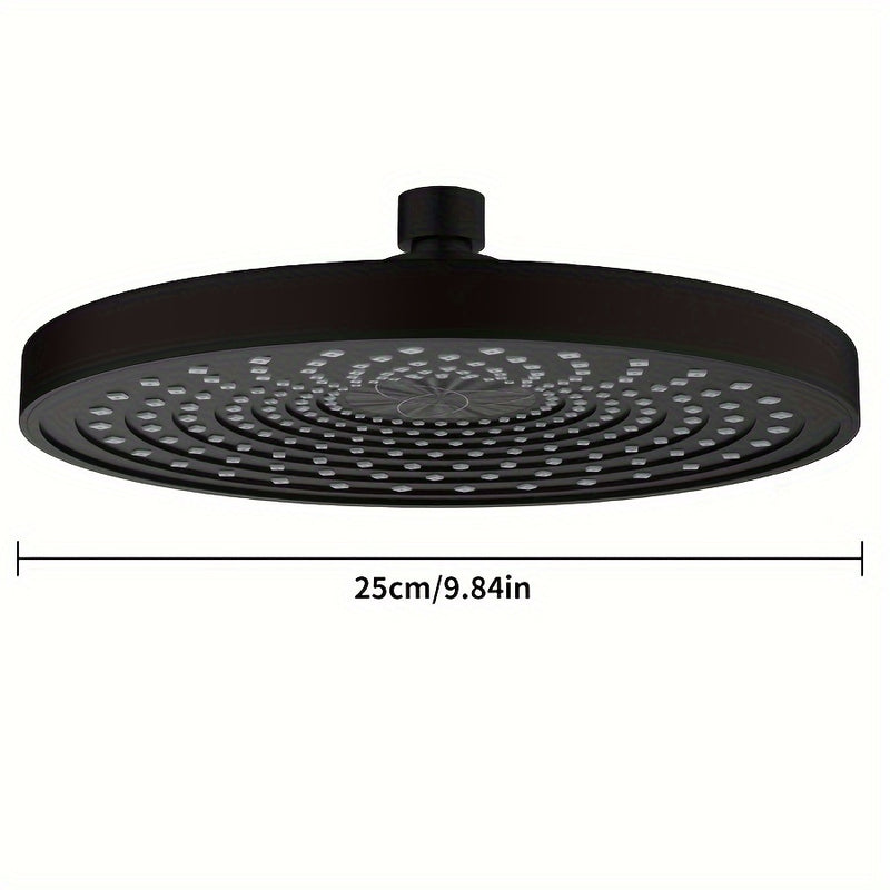 1 cabezal de ducha de alta presión, rociador de ducha de lluvia de gran tamaño de 9.84 pulgadas, herrajes para baño, accesorios para baño, disfrute de una experiencia de baño de lujo