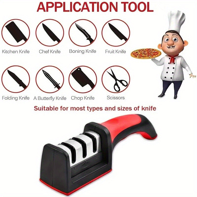Llegada Nueva Kit de Afilado de Cuchillos Multiusos con Acero de Tungsteno, Diamante y Materiales de Cerámica Herramienta Manual que Debe Tener Todo Chef