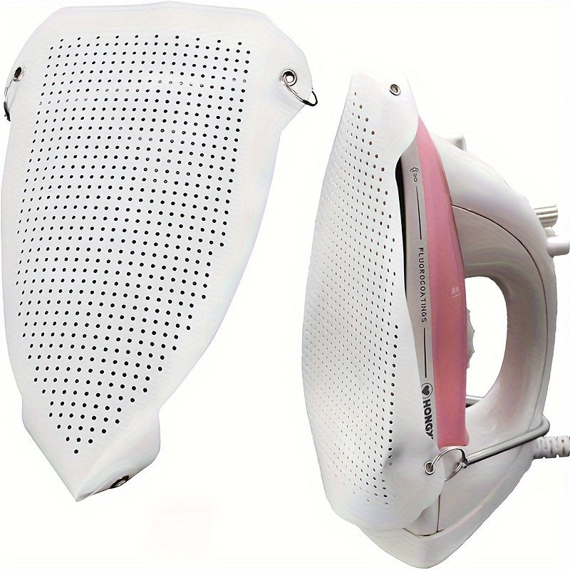 1pc Protector de Plancha Teflón Resistente al Calor - Base Antiadherente para Deslizamiento Suave, Diseño Fácil de Limpiar con Ajuste Elástico - Ideal para Uso Doméstico y Comercial, Accesorio Duradero, Profesional en Lavandería